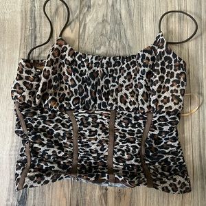Cheetah crop top